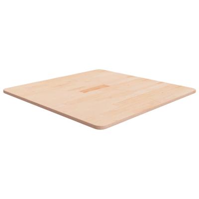 Tafelblad vierkant 70x70x1,5 cm onbehandeld massief eikenhout