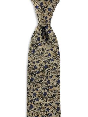 Zijden Stropdas | Bruin/zwart/blauw | Elegante Stropdas Voor Mannen | Peaky Blinders