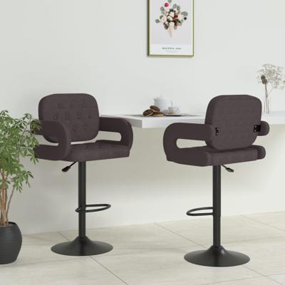 Barkrukken 2 st stof taupe