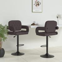 Barkrukken 2 st stof taupe
