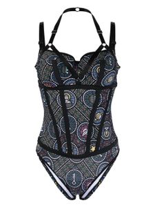 Marlies Dekkers body Ecclesia imprimé - Noir