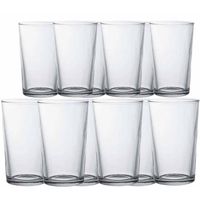 Drinkglazen/waterglazen transparant set Chope 280/330 ml 24-delig - Drinkglazen