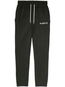 Purple Brand pantalon de jogging à logo imprimé - Noir