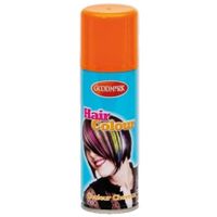 Carnaval verkleed haar verf/spray oranje 125 ml   - - thumbnail