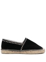 ISABEL MARANT espadrilles en daim à détails d'œillets - Noir