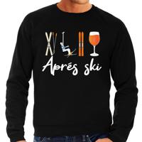 Apres ski sweater voor heren - Apres Ski - zwart - wintersport - snowboarden