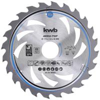 kwb LER-PO 100KA-FI 585554 Hardmetaal-cirkelzaagblad 173 x 30 x 1.2 mm Aantal tanden: 24 1 stuk(s)