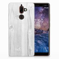 Nokia 7 Plus | Bumper Hoesje | White Wood