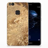 Huawei P10 Lite | TPU | Siliconen hoesje | Marmer Creme