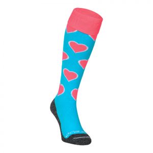 Brabo Socks Hearts - Aqua/Pink