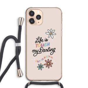 Tough Life: iPhone 11 Pro Max Transparant Hoesje met koord