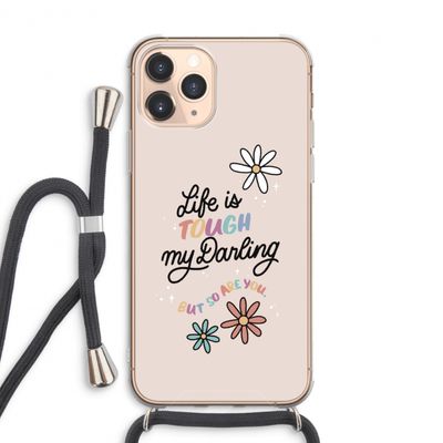 Tough Life: iPhone 11 Pro Max Transparant Hoesje met koord