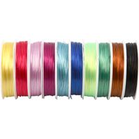 Creativ Company Elastisch koord, dikte 1 mm, diverse kleuren, 10x25 m/ 1 doos