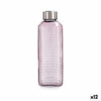 Waterfles Quid Velvet Roze Glas 1 L (12 Stuks)