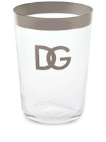 Dolce & Gabbana set de deux verres à logo imprimé - Blanc - thumbnail