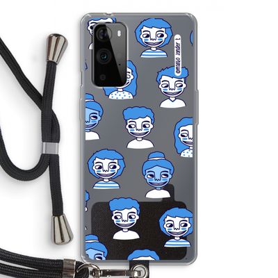 Gezichtjes: OnePlus 9 Pro Transparant Hoesje met koord