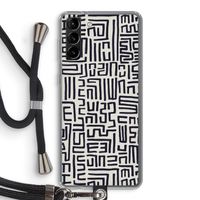 Moroccan Print: Samsung Galaxy S21 Plus Transparant Hoesje met koord