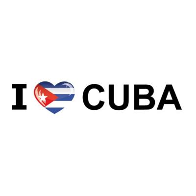 Sticker - I love Cuba - 19 x 4 cm - Cuba - landenthema