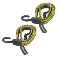 Dunlop bagagespin 8 mm - 2x stuks - Snelbinders - Spinbinders elastiek van 1 meter