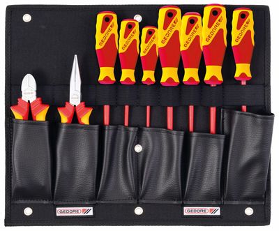 Gedore Vde Tangen En Schroevendraaierset Tbv Gereedschapblad Et-1100 W, 9-Dlg. (S 1100 W 002 VDE) - 2836238