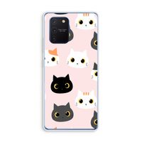 Katten: Samsung Galaxy Note 10 Lite Transparant Hoesje Katten: Samsung Galaxy Note 10 Lite Transparant Hoesje