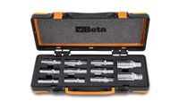 Beta 11-delig set tapeinduithalers met rol en 1/2" insteekvierkant in metalen kist met zacht foam inleg 1433/C11 - 014330311 Beta 11-delig set tapeinduithalers met rol en 1/2" insteekvierkant in metalen kist met zacht foam inleg 1433/C11 - 014330311