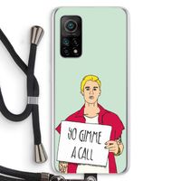 Gimme a call: Xiaomi Mi 10T 5G Transparant Hoesje met koord
