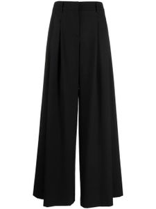 TWP pantalon palazzo à taille haute - Noir