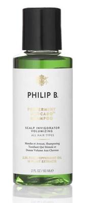 Philip B Shampoo Peppermint & Avocado Volumizing & Clarifying Shampoo 60ml | Voor Shampoo Zonder Parabenen