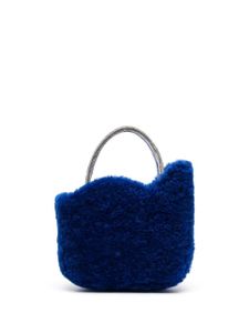 Le Silla mini sac à main Lyv en peau lainée - Bleu