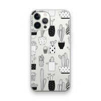 Cactusmotief: iPhone 12 Pro Transparant Hoesje