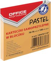 OFFICE products memoblok Pastel, ft 76 x 76 mm, 100 vel, pasteloranje