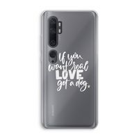 Partner in crime: Xiaomi Mi Note 10 Pro Transparant Hoesje
