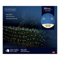 Netverlichting - 384 led lampjes - warm wit - 300 x 300 cm - kerstverlichting - net