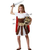Kostuums voor Kinderen Gladiator Meisje - Maat: 5-6 Jaar - Maat: 5-6 Jaar
