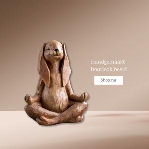 Mediterend Konijn Beeldje - Home & Living - Spiritueelboek.nl