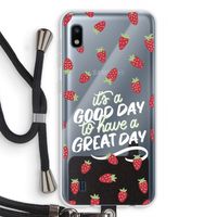 Don't forget to have a great day: Samsung Galaxy A10 Transparant Hoesje met koord