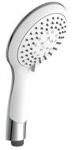 BROADWAY handdoucheset, chroom-wit antikalk nozzles 5 functies douchekop: Ø ca. 11,5 cm kunststof doucheslang, lengte 150 cm inclusief waterbesparende pakking - tot wel 50% minder water verb
