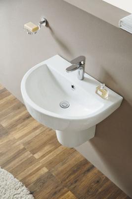 Wiesbaden Fold wastafel 60x45 wit Wiesbaden Fold wastafel 60x45 wit