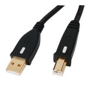 HQ USB A - USB B 3m USB-kabel 2.0 Zwart