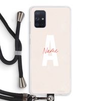 Strawberry Milkshake: Samsung Galaxy A71 Transparant Hoesje met koord