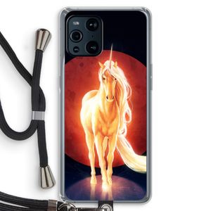 Last Unicorn: Oppo Find X3 Pro Transparant Hoesje met koord