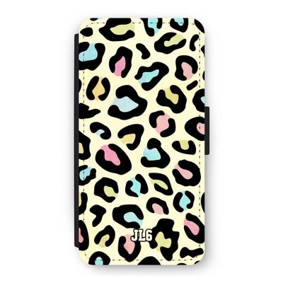 Leopard pattern: iPhone 12 Pro Flip Hoesje