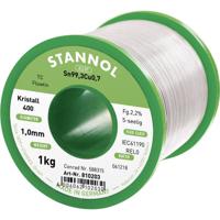 Stannol Ecology TC Soldeertin, loodvrij Spoel Sn99,3Cu0,7 REL0 1000 g 1 mm - thumbnail