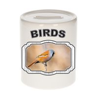 Dieren liefhebber baardmannetje vogel spaarpot - vogels cadeau - thumbnail