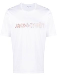 Jacob Cohën t-shirt en coton à logo imprimé - Blanc