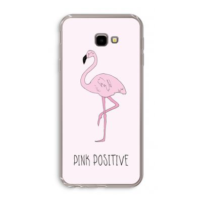 Pink positive: Samsung Galaxy J4 Plus Transparant Hoesje