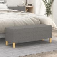 Bankje 100x35x41 cm stof donkergrijs Bankje 100x35x41 cm stof donkergrijs