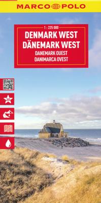 Wegenkaart - landkaart Denemarken West | Marco Polo