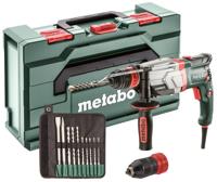 Metabo uhev 2860-2 quick combihamer | 1100w 3.4j + sds-plus-boor-/beitelset (10-dlg) - 600713510
